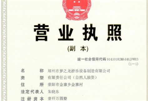 游乐场经营者，需要办理下面这些证件_郑州市梦之龙游乐设备制造有限公司