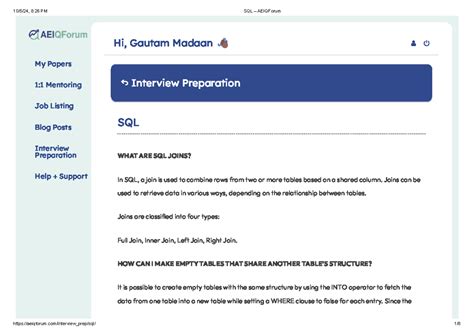 SQL Joins and Constraints Overview - AEIQForum - SMSKS - Studocu
