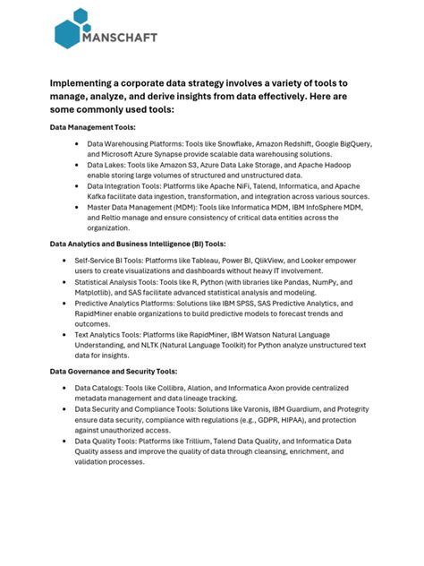 Image result for Sample PDF of Data Strategy