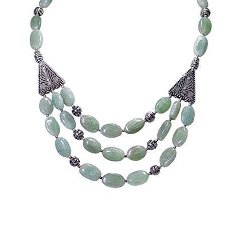 Buy Svarsa Adorns Layered Party Onyx and Real Silver Necklace for ...