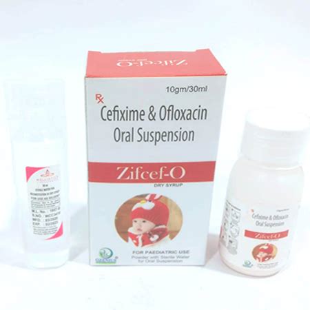 Zifcef o - Cefixime & Ofloxacin Oral Suspension - Ozenius Pharmaceutials