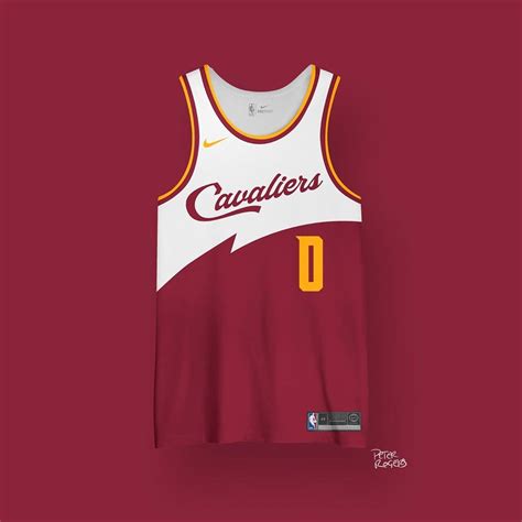 Cavaliers Jersey Redesign in Maroon/Gold Color Scheme