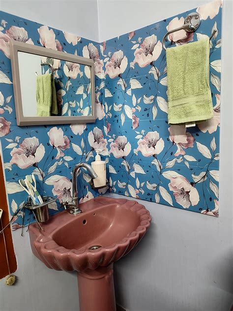 DWELLSINDIA Floral Self Adhesive Peel and Stick PVC Wallpaper ...