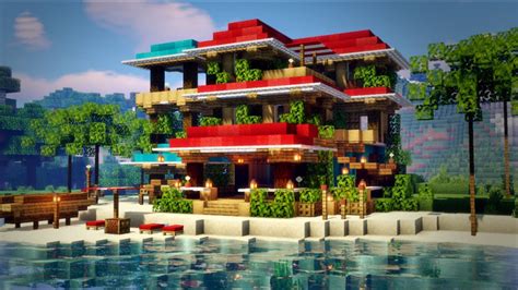 Image result for Minecraft Beach House Tutorial