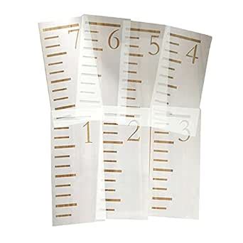 7 Feet Growth Chart Ruler Stencil, Baby Kids Height Growth Chart ...