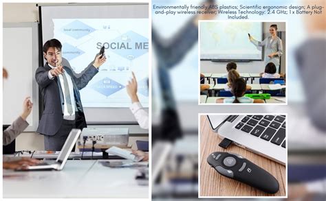Storin USB Wireless Laser Presenter Presentation PPT Pointer Remote ...