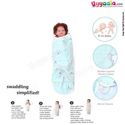 Buy soft cotton Newborn Baby Wrapper Online in India