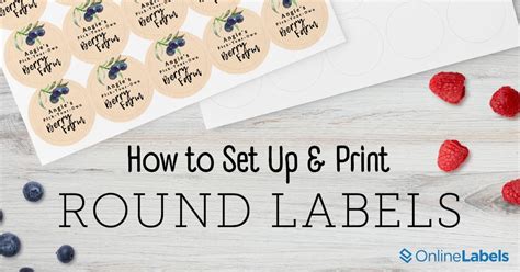 Image result for How to Print Round Labels