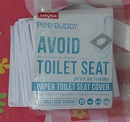PEE BUDDY Disposable Toilet Seat Covers - 20 Sheets | No Direct Contact ...