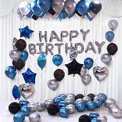Party Propz Blue Theme Birthday Decorations Kit – Pack Of 61 | Blue ...