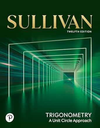 Trigonometry: A Unit Circle Approach eBook : Sullivan, Michael: Amazon ...