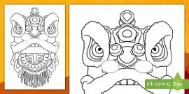 Chinese New Year Nian Mask Craft | Twinkl Resources