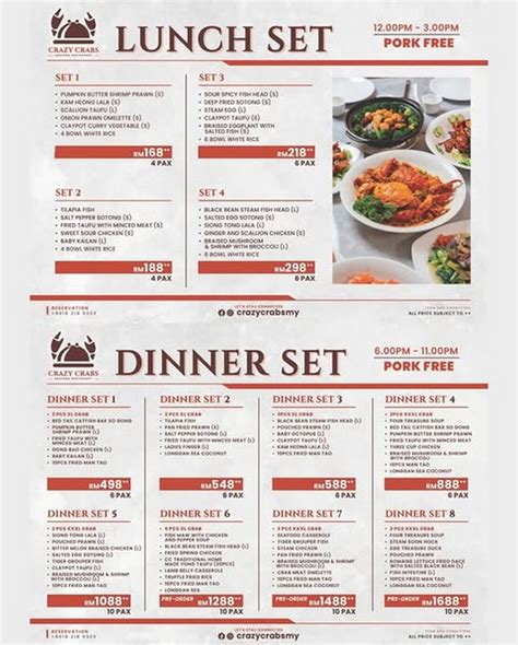 16 April 2025 onwards: Crazy Crabs Malaysia, Seafood Lunch & Dinner Set ...