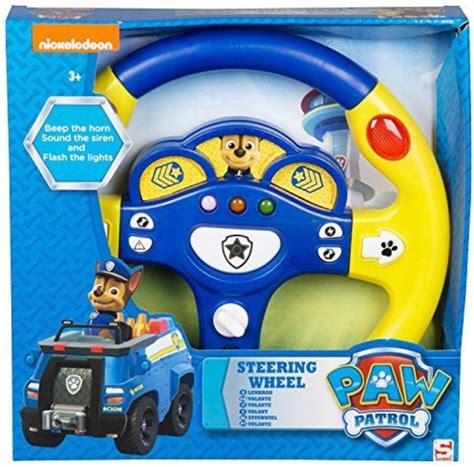 PAW PATROL Chase Steering Wheel with Lights & Sounds Rideons & Wagons ...