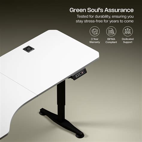 Standing Desk with Wireless Charging – Trigger 2.0 (5ft) | Green Soul