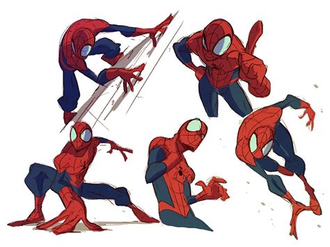 Spiderman Pose Template