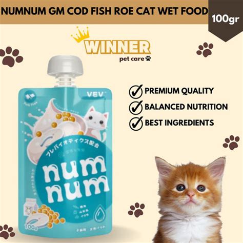 Promo NumNum Goat Milk Cod Fish Roe Cat Wet Food 100gr - Jakarta Utara ...