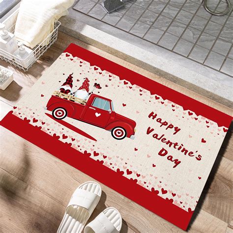TUOBARR Valentine's Day Carpet Living Room Bedroom Doormat Holiday ...