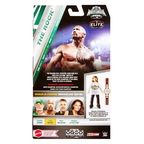 WWE WrestleMania Elite 2024 The Rock Action Figure