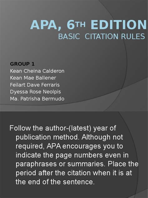 Image result for APA Format 6th Edition Example