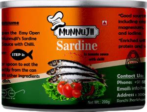 Munnujii Sardines in Tomato Sauce with Chili Fillets Price in India ...