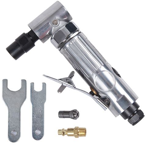 Buy YELWAY 1/4" Angle Air Die Grinder, 20000 RPM, 90 Degree Angled Air ...