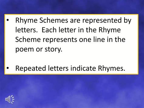 Rhyme Scheme in Poetry | PPTX