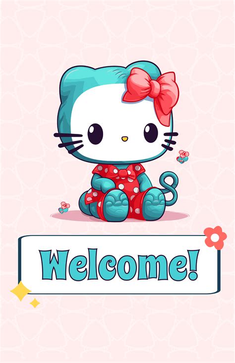 Free Hello Kitty Poster Templates, Editable and Printable