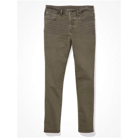 Buy American Eagle Men Olive Air Flex Plus Slim Jean Online