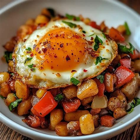 Loaded Breakfast Hash - Red Recipe