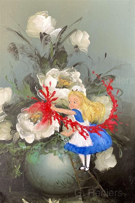Alice In Wonderland Painting The Roses Red Art