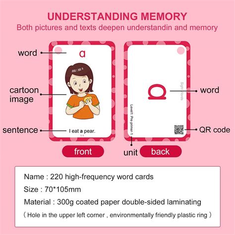 H&W Sight Word English word cards, 220 Sight Word Flash Cards, English ...