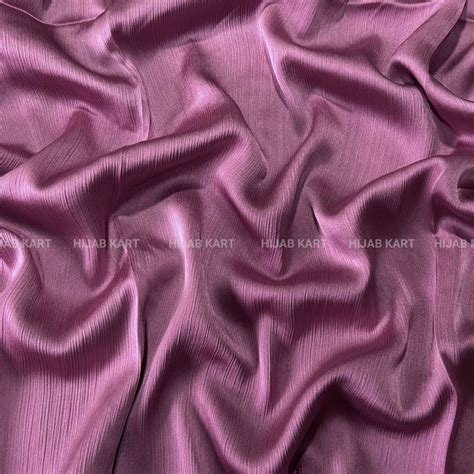 Textured Crepe Satin Hijab- Taffy Pink – Hijab Kart