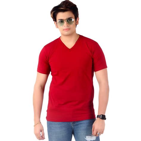 Men's Slim-Fit Eversoft Premium Cotton Short Sleeve V-Neck Tshirt,Brea ...