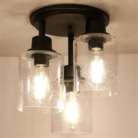 ROTTOGOON Semi Flush Mount Ceiling Light, 3-Light Close to India | Ubuy