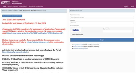 IGNOU ODL, Online Admissions 2025: Registration begins for July session ...