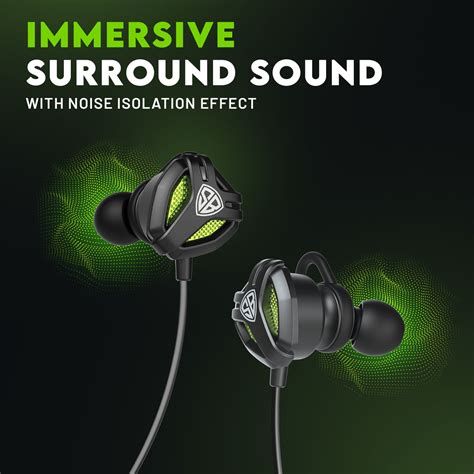 SpinBot BattleBudz C10 Type-C Wired Gaming Earphone with Detachable Bo