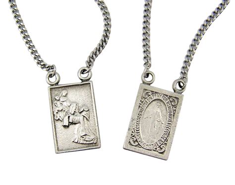 Buy Devotional ScapularsPewter Scapular Medals with Stainless Steel ...