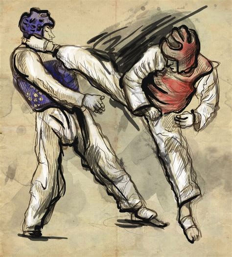 Beautiful Tae-Kwon Do Art Wallpaper Mural for Wall - Magicdecor®