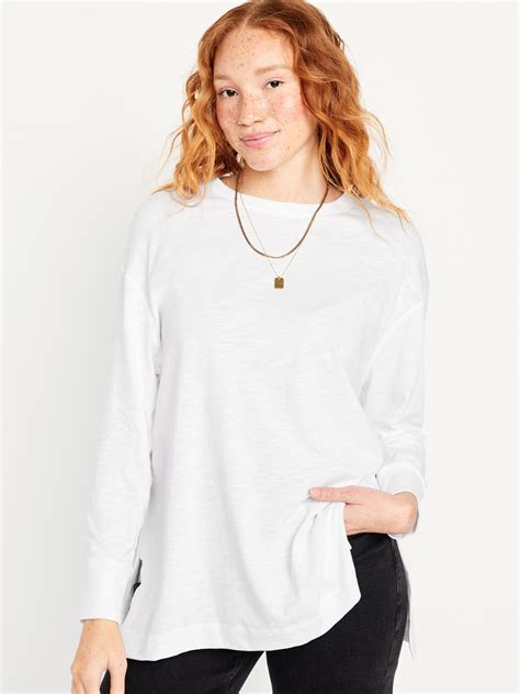 Vintage Long-Sleeve Tunic T-Shirt | Old Navy