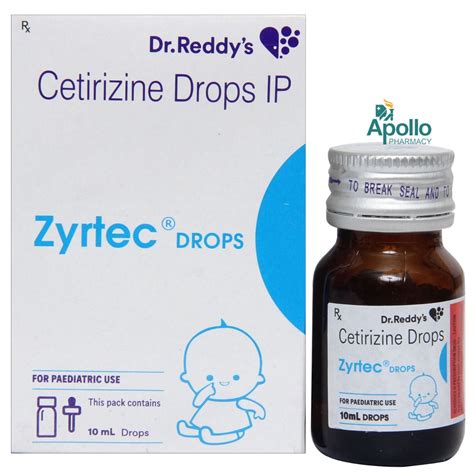 Zyrtec Oral Drops 10 ml Price, Uses, Side Effects, Composition - Apollo ...