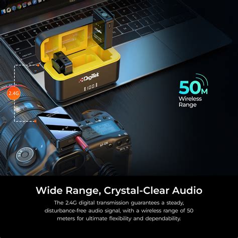 Buy Digitek® (DWM-110) 2-in-1 Wireless Microphone System with 2.4GHz RF ...