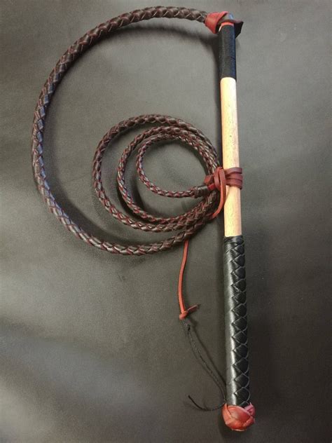6ft Red Hide Stock Whip Comes With Fall Crackers and Leather - Etsy India