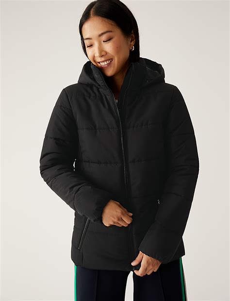Buy Recycled Thermowarmth™ Hooded Puffer Jacket at Marks & Spencer