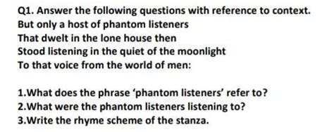 please answer this question and please answer all three questions poem ...
