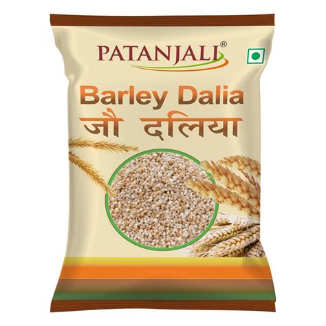 Patanjali Barley Dalia 500g High Fiber, Nutritious Breakfast Cereal ...
