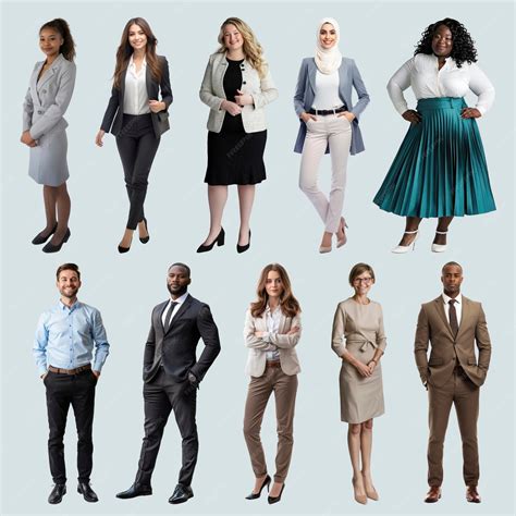 Diverse professional business attire | Premium AI-generated PSD