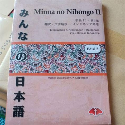 Jual Promo Buku Belajar Bahasa Jepang (Minna No Nihongo 2 ) Versi ...