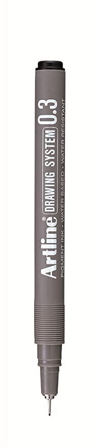 Artline 0.3 mm Fine Nib Drawing Pen (Black)(0.3 MM) : Amazon.in: Home ...