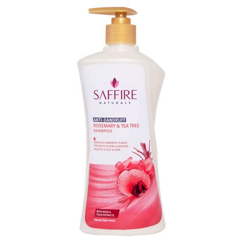 Buy Saffire Naturals Rosemary & Tea Tree Shampoo | Enriched with Neem ...